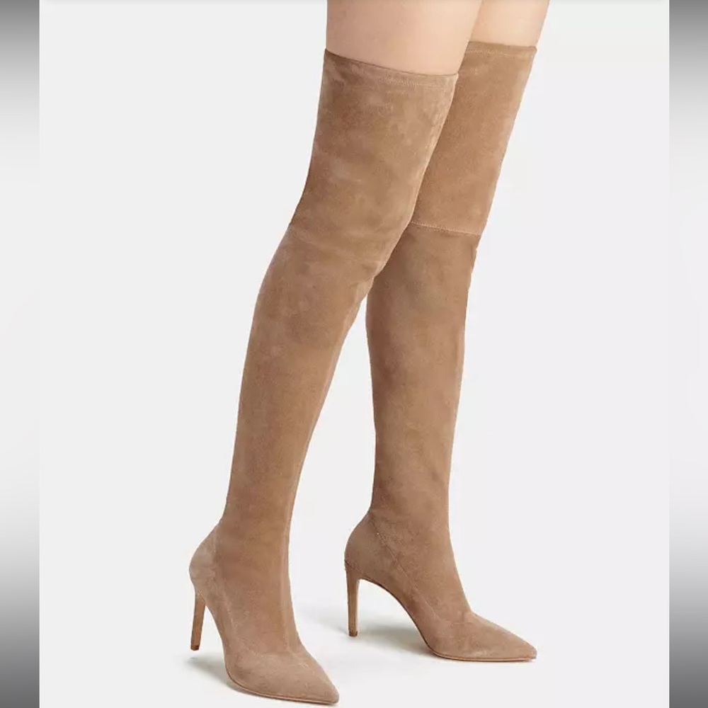 Coach Luxury Thigh high Suede Boots.